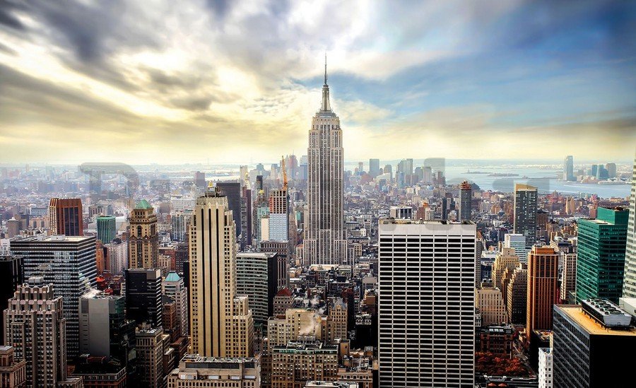Vlies fotótapéta: Manhattan nézete - 104x152,5 cm