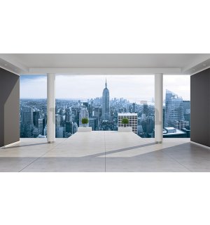 Vlies fotótapéta: Manhattan látképe (terasz) - 254x368 cm