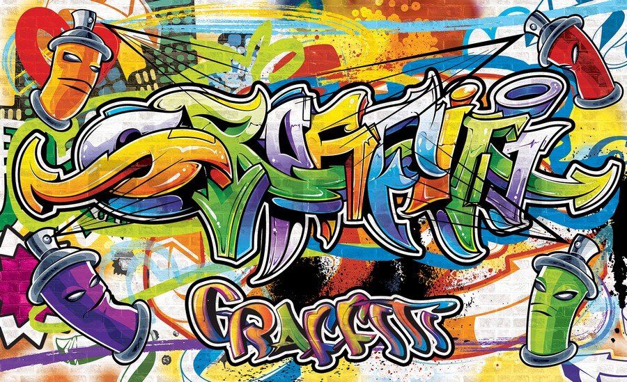 Vlies fotótapéta: Graffiti (2) - 254x368 cm