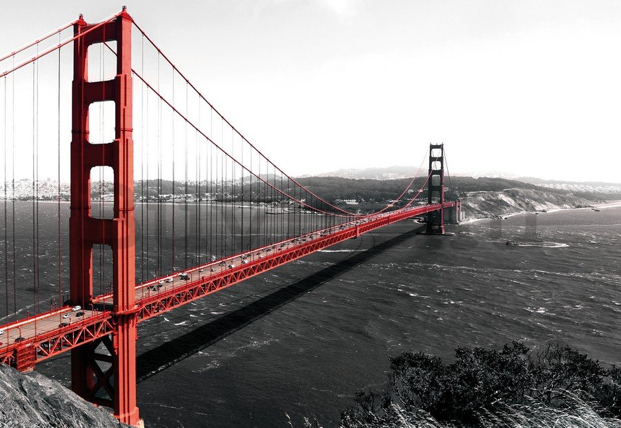 Vlies fotótapéta: Golden Gate Bridge (1) - 254x368 cm