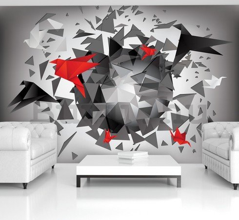 Fotótapéta: Origami abstrakce (1) - 184x254 cm