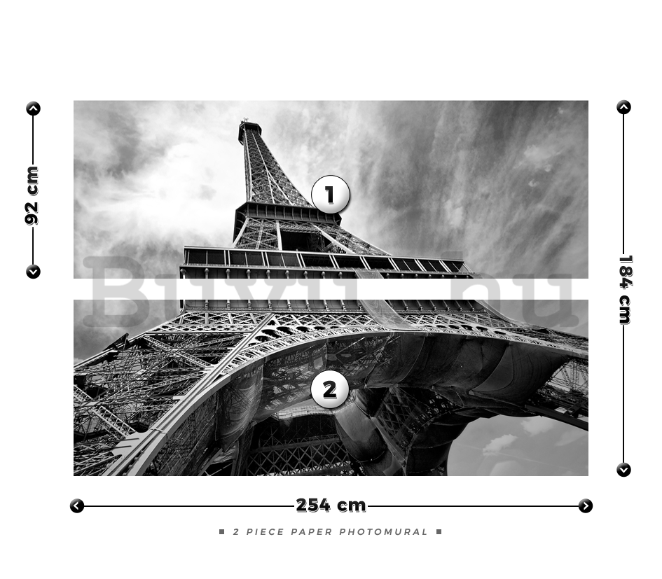 Fotótapéta: Eiffel-torony (2) - 184x254 cm