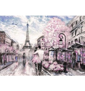 Fotótapéta: Párizs (festett) - 184x254 cm