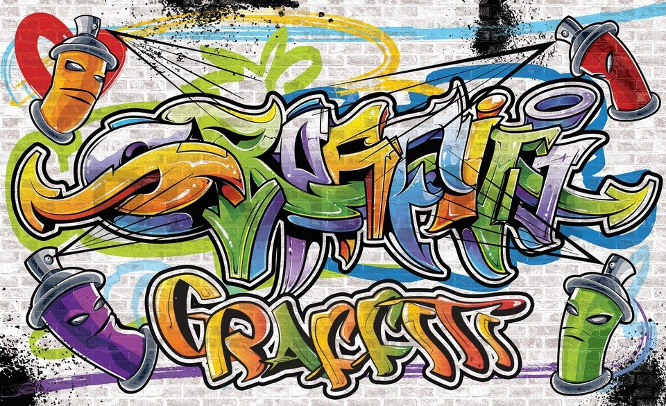 Vlies fotótapéta: Graffiti (5) - 254x368 cm