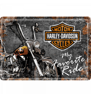 Fém képeslap - Harley-Davidson My Favourite Ride
