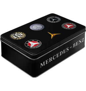Fémdoboz lapos - Mercedes-Benz Logo Evolution