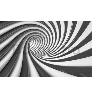 Vlies fotótapéta: Fekete spirál - 184x254 cm