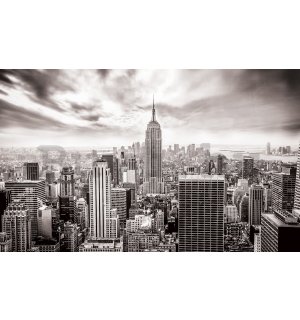 Vlies fotótapéta: New York látképe (feket - 184x254 cm