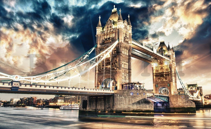 Vlies fotótapéta: Tower Bridge (3) - 254x368 cm