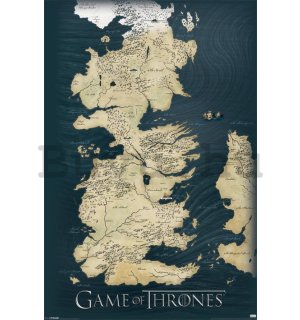 Plakát - Game Of Thrones (Mapa)