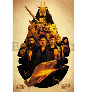 Plakát - Solo A Star Wars Story (Millennium Falcon Montage)