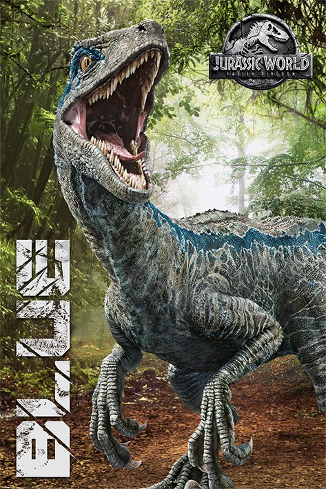 Plakát - Jurassic World Fallen Kingdom (Blue)
