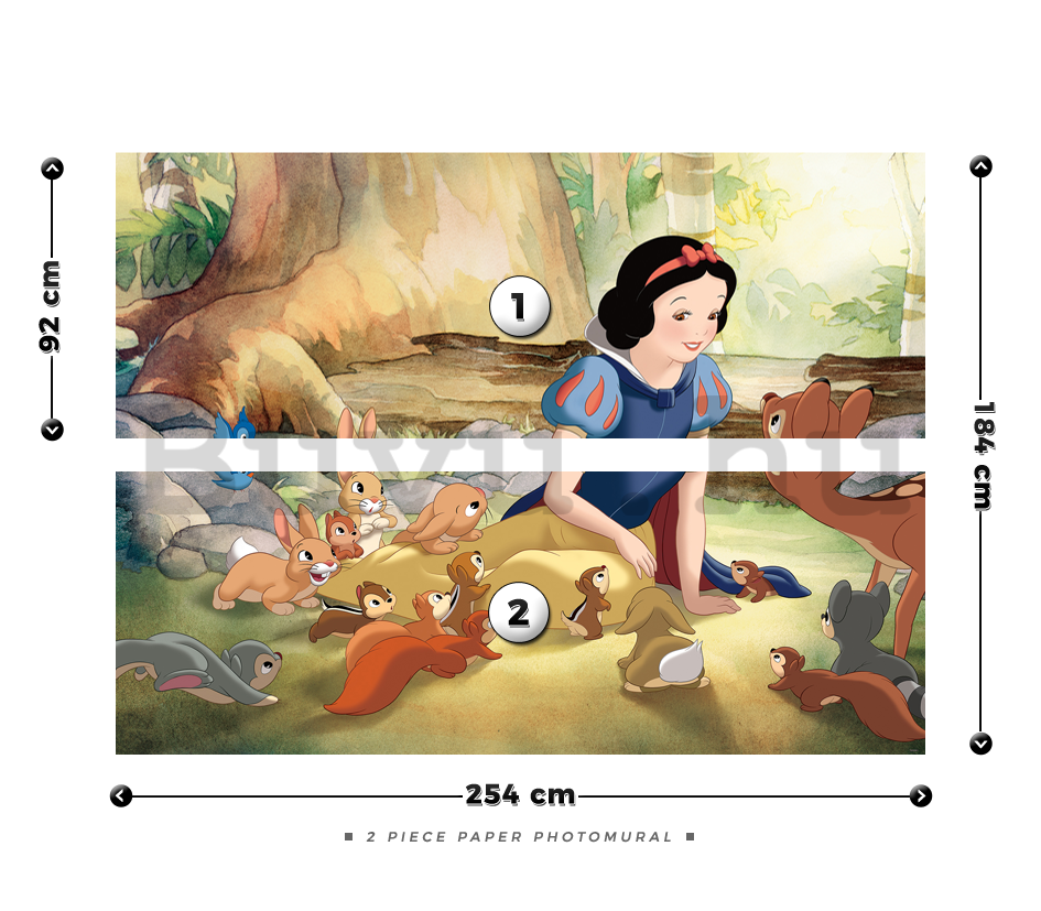 Fotótapéta: Hófehérke és a hét törpe (Snow White) - 184x254 cm