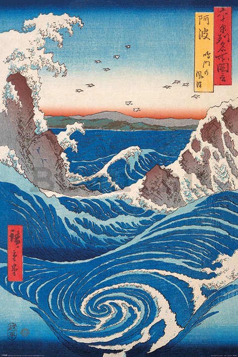 Plakát - Hiroshige, Naruto Whirlpool