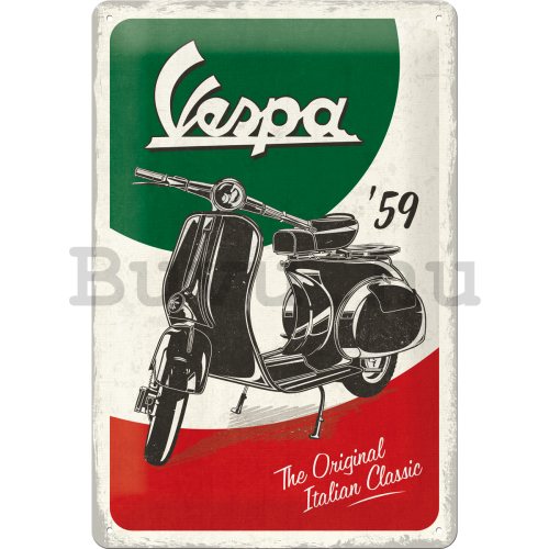 Fémtáblák: Vespa The Italian Classic - 30x20 cm