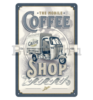 Fémtáblák: The Mobile Coffee Shop - 30x20 cm