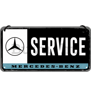 Fémtáblák: Mercedes-Benz Service - 10x20 cm