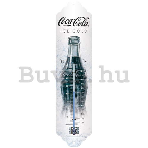 Retró hőmérő - Coca-Cola Ice White