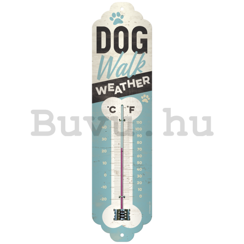 Retró hőmérő - Dog Walk Weather