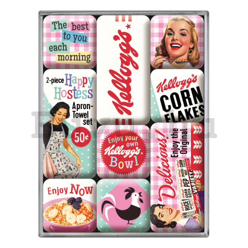 Mágnes készlet - Kellogg's Happy Hostess Corn Flakes