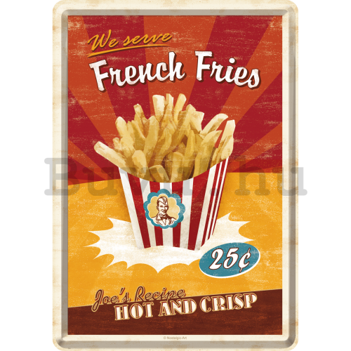 Fém képeslap - French Fries