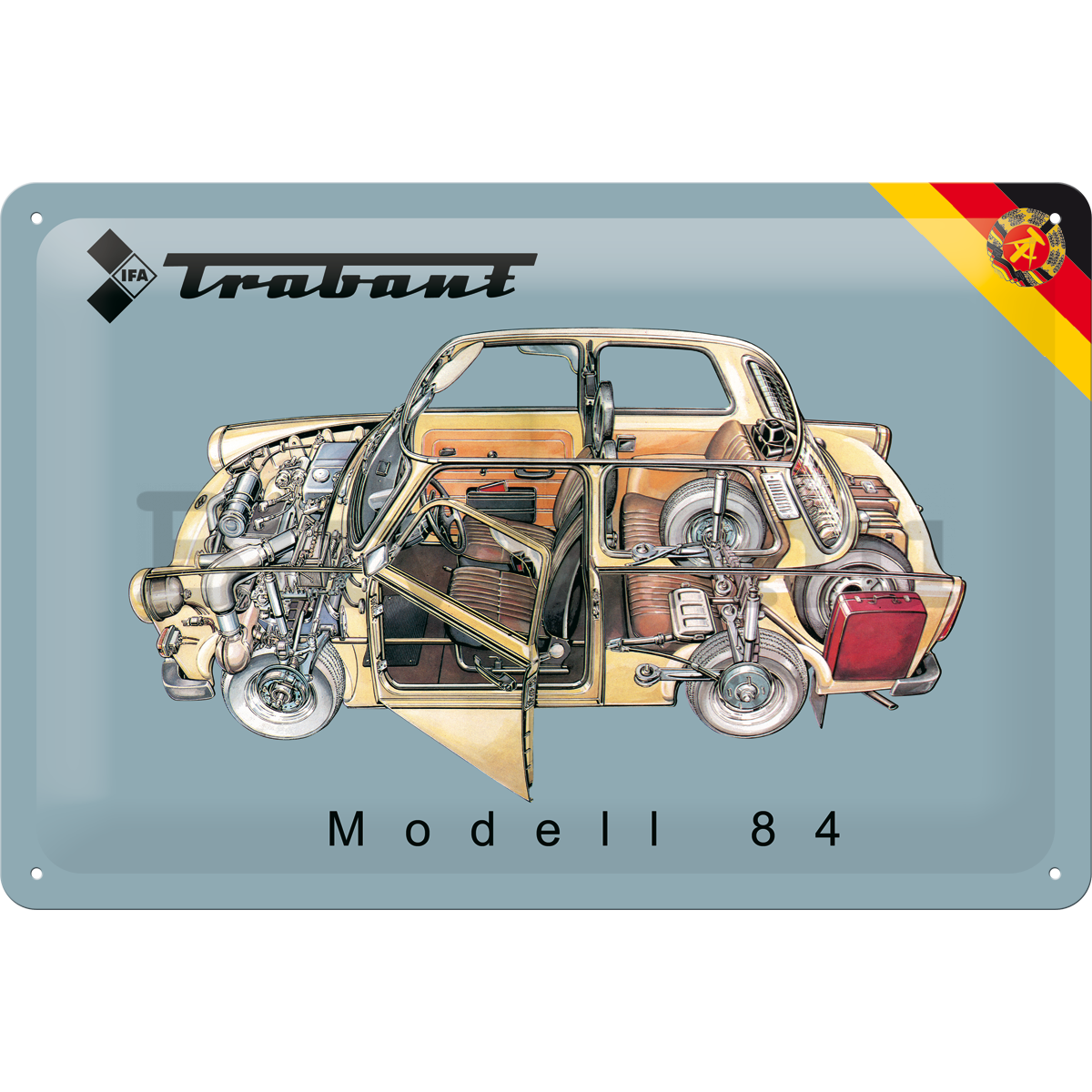 Fémtáblák – Trabant Modell 84