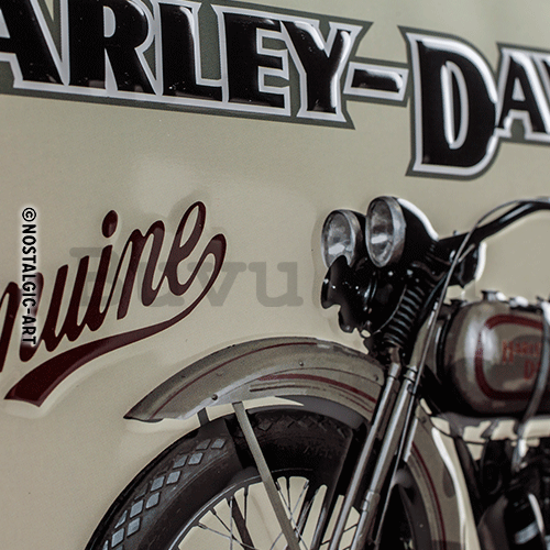 Fémtáblák: Harley-Davidson Genuine (750 Flathead) - 20x30 cm
