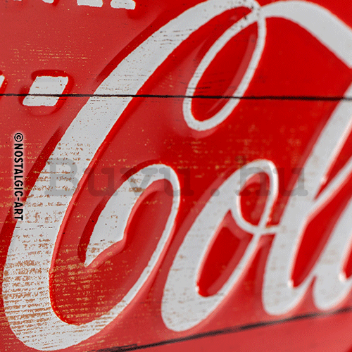 Fémtáblák: Coca-Cola (klasszikus logó) - 20x30 cm