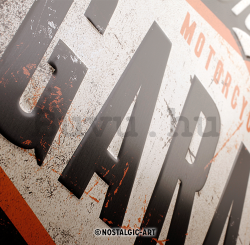Fémplakát: Harley-Davidson (Garage) - 60x40 cm
