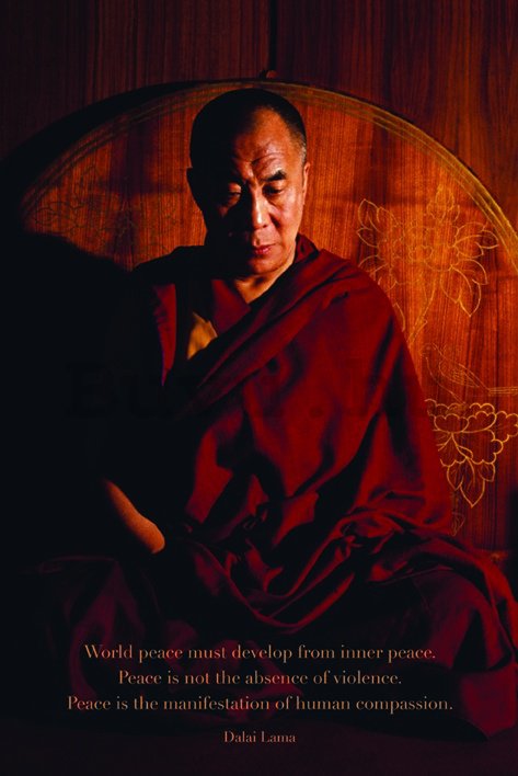 Plakát - D Lama World Peace