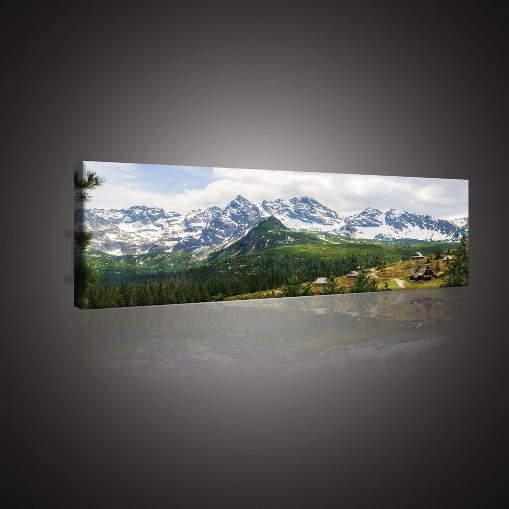 Vászonkép: Tátra hegység - 145x45 cm