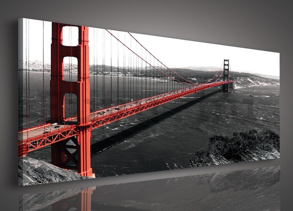 Vászonkép: Golden Gate Bridge (1) - 145x45 cm