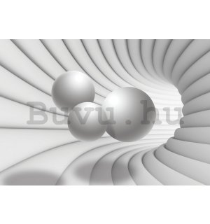 Vlies fotótapéta: 3D alagút (fehér) - 184x254 cm