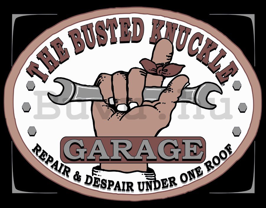 Fémplakát: Busted Knuckle Garage - 30x40 cm