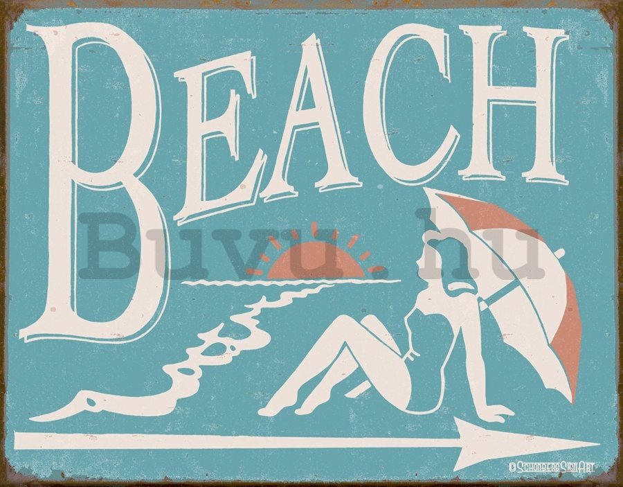 Fémplakát - Beach