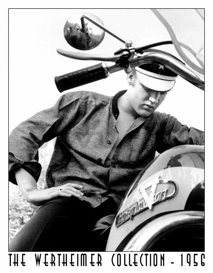 Fémplakát - Wertheimer Elvis on Bike