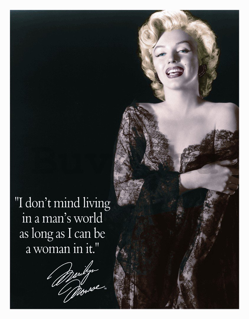 Fémplakát - Marilyn Monroe (Man's World)