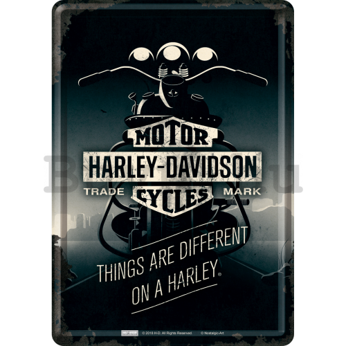 Fém képeslap - Harley-Davidson ( Things Are Different)
