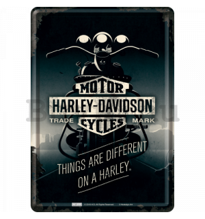 Fém képeslap - Harley-Davidson ( Things Are Different)