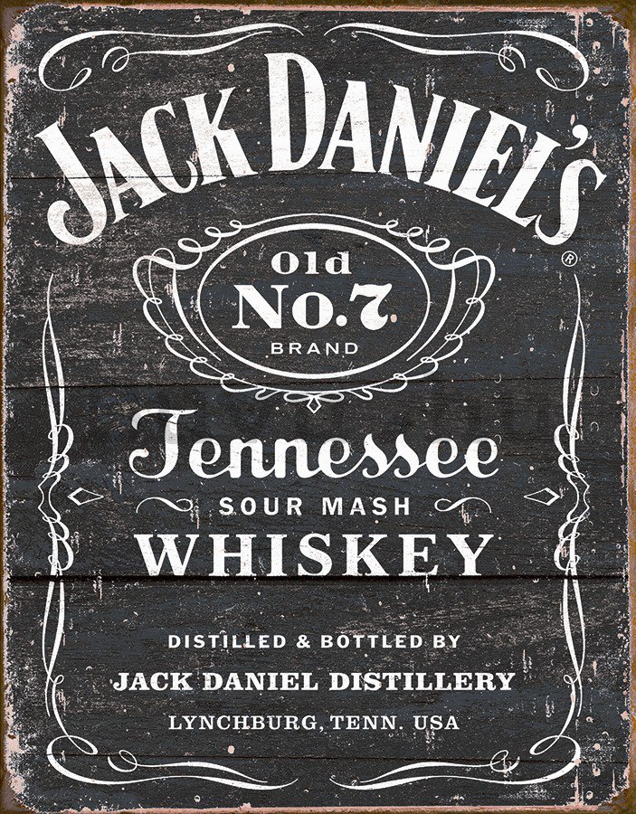 Fémplakát - Jack Daniels (barna)