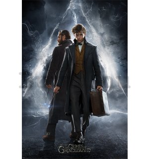 Plakát - Legendás állatok Grindelwald bűntettei (Newt & Dumbledore)
