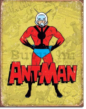 Fémplakát - Ant-Man (Retro)