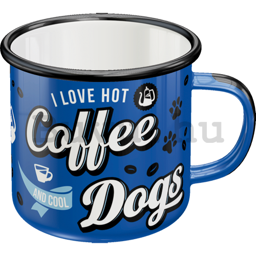 Bádog bögre - Coffee Dogs