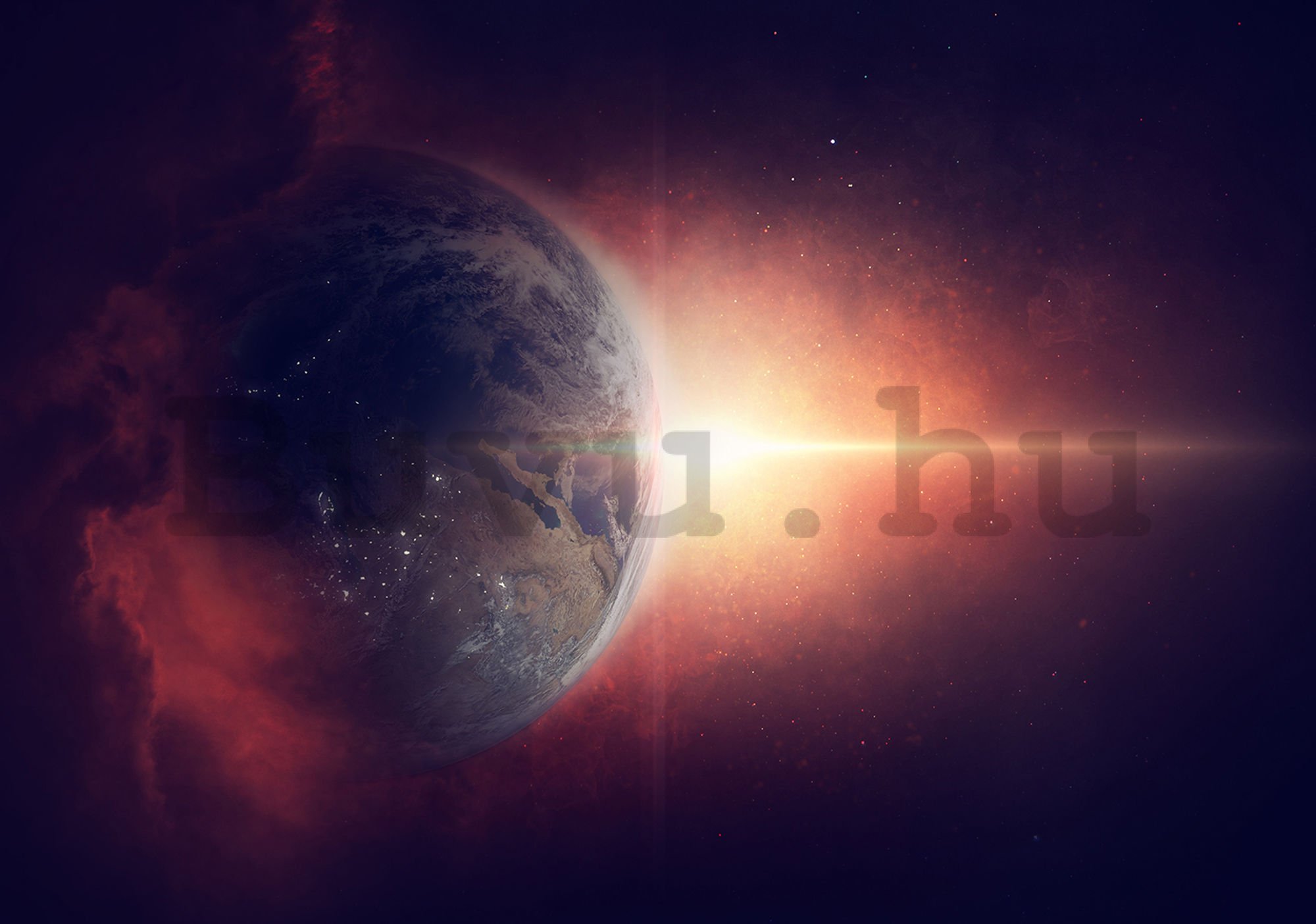 Vlies fotótapéta: Napkelte (Planet) - 184x254 cm
