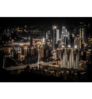 Vlies fotótapéta: Éjszakai város (5) - 184x254 cm