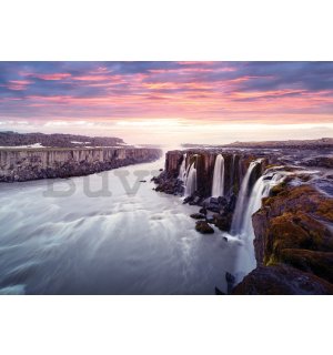 Vlies fotótapéta: Selfoss, Izland - 184x254 cm