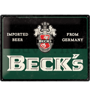 Fémtáblák: Beck's (Imported Beer) - 30x40 cm