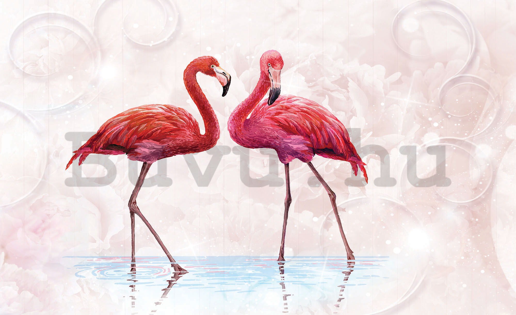 Fotótapéta: Flamingók - 184x254 cm