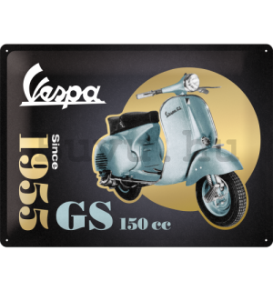 Fémtáblák: Vespa GS 150 Since 1955 (Special Black Edition) - 30x40 cm