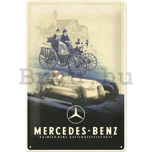 Fémtáblák: Mercedes-Benz (Silver Arrow Historic) - 30x20 cm